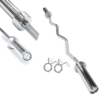 TUFF Fit (4FT 10KG) Standard EZ Curl Barbell