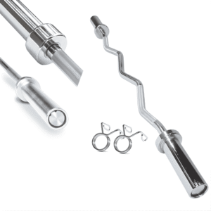 TUFF Fit (4FT 10KG) Standard EZ Curl Barbell
