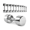 TUFF Fit Chrome Dumbbells 1KG–10KG – Commercial Series