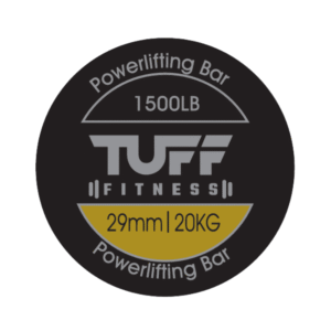 TUFF Fit Powerlifting Barbell 20KG – Maximum Strength Series