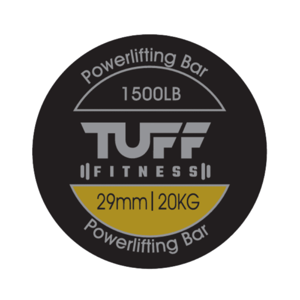 tuff-fit-powerlifting-barbell-20kg-black-chrome-sri-lanka.jpg TUFF Fit Powerlifting Barbell 20KG – Maximum Strength Series