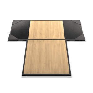 TUFF Fit Weightlifting Platform T-Shape – Rubber Granulate Drop Zones