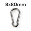 TUFF Fit Stainless Steel Gym Carabiner